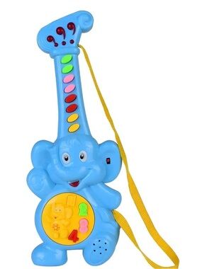 Blue Elephant Musical Toy Guitar